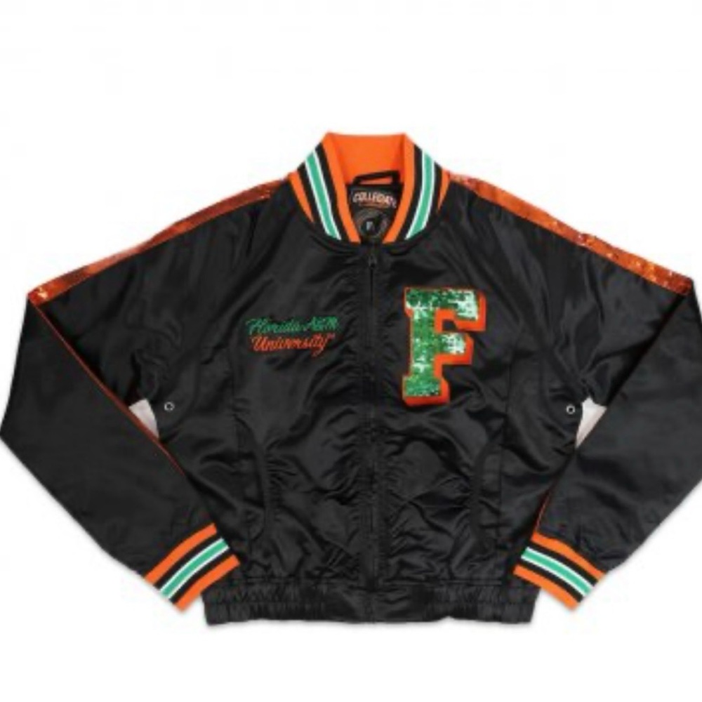 Florida A&M University ladies Jacket Large Satin with Sequins NWT